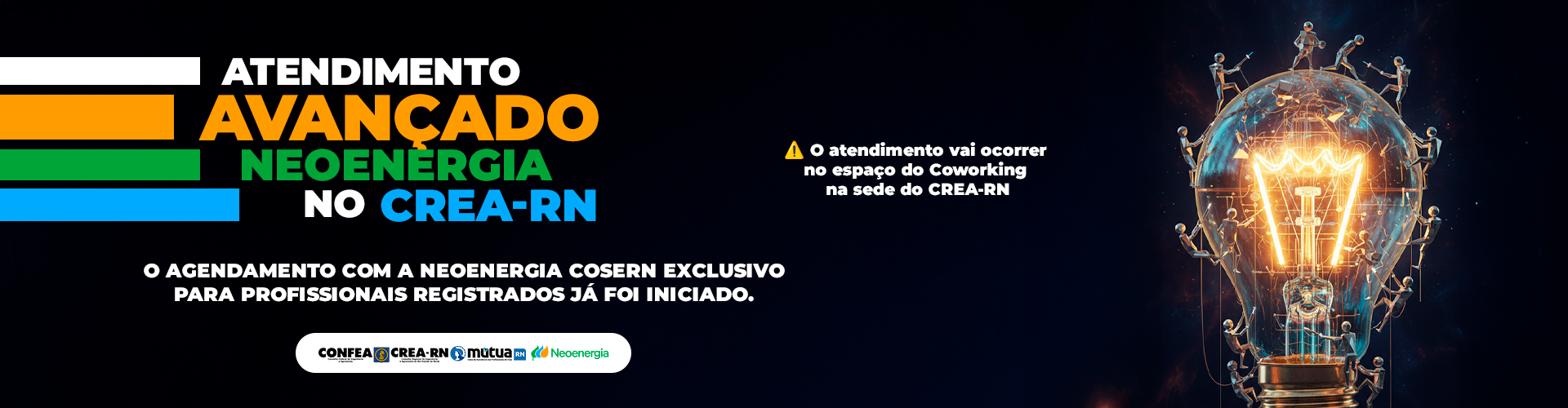 atendimento avançado neoenergia no CREA-RN