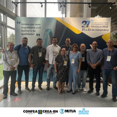 Comitiva do Crea-RN participa de 27º CBENC sobre inovações da engenharia civil para os profissionais
